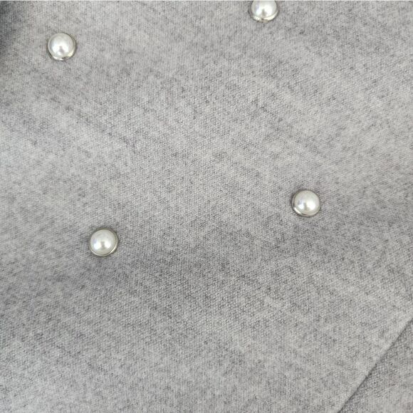 Chico's Midi coat pearl accents new without tags size Large - Picture 4 of 10